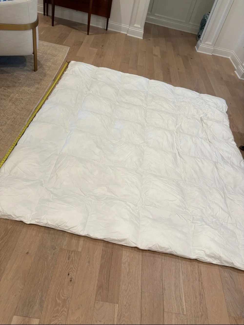 Hotel Collection Goose Down Comforter - off white. King  95 by 84 inches